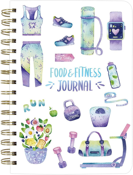 Food and Fitness Journal Blue