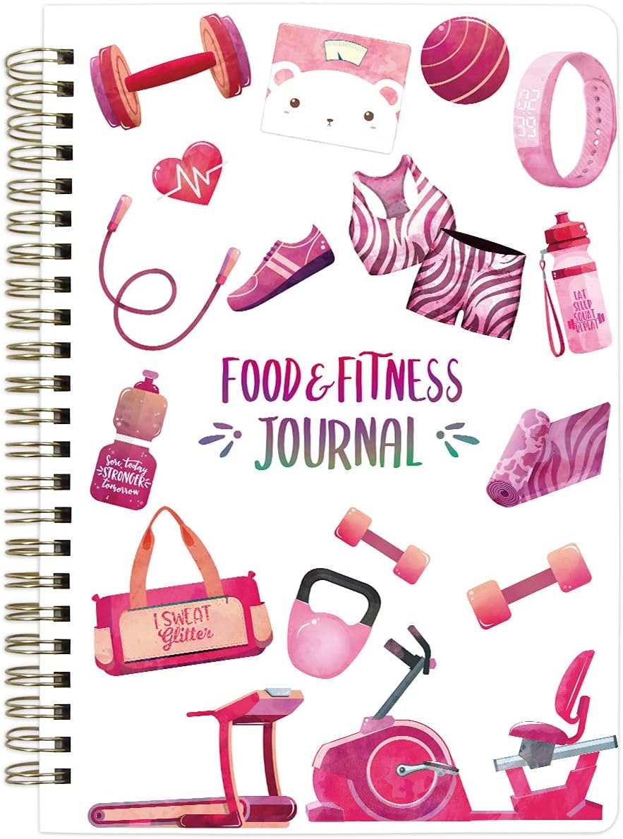 Food and Fitness Journal Pink